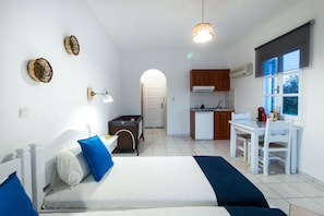 Soundproofing, iron/ironing board, free cribs/infant beds, free WiFi