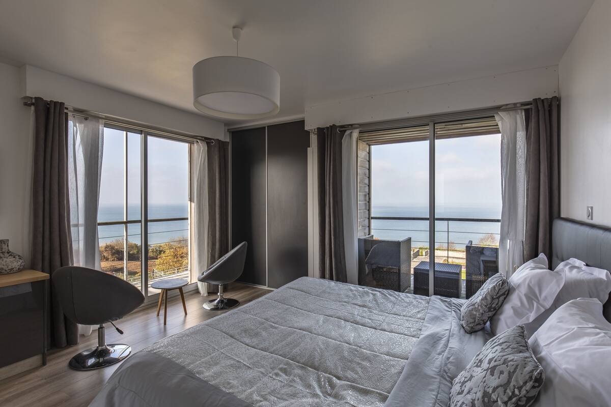 Panoramic Double Room, Balcony, Sea View (Océane) | Premium bedding, pillowtop beds, minibar, blackout drapes