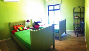 Desk, iron/ironing board, cots/infant beds, free WiFi