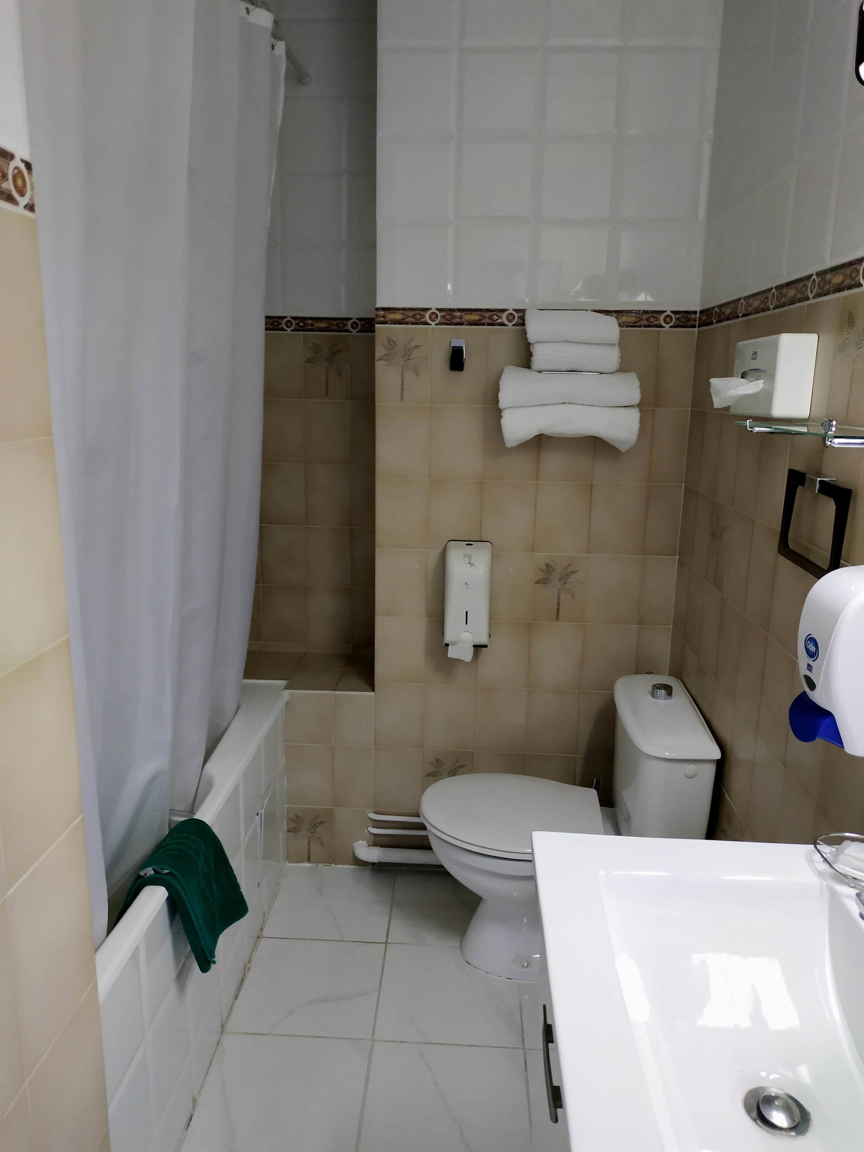 standard twin room, ensuite, river view (chambre avec lits jumeaux) | bathroom | bathtub, free toiletries, hair dryer, towels