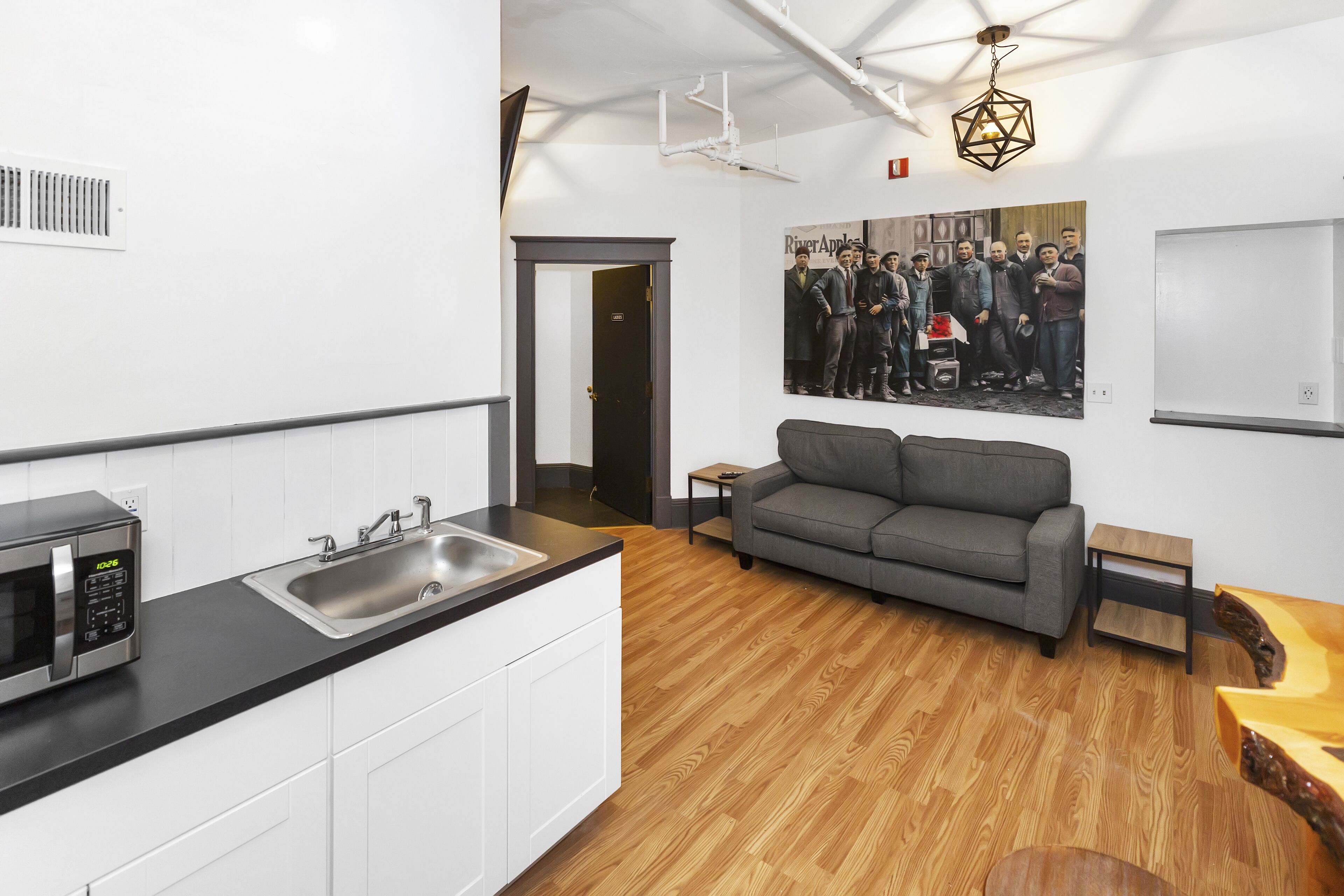 shared dormitory | living area | flat-screen tv