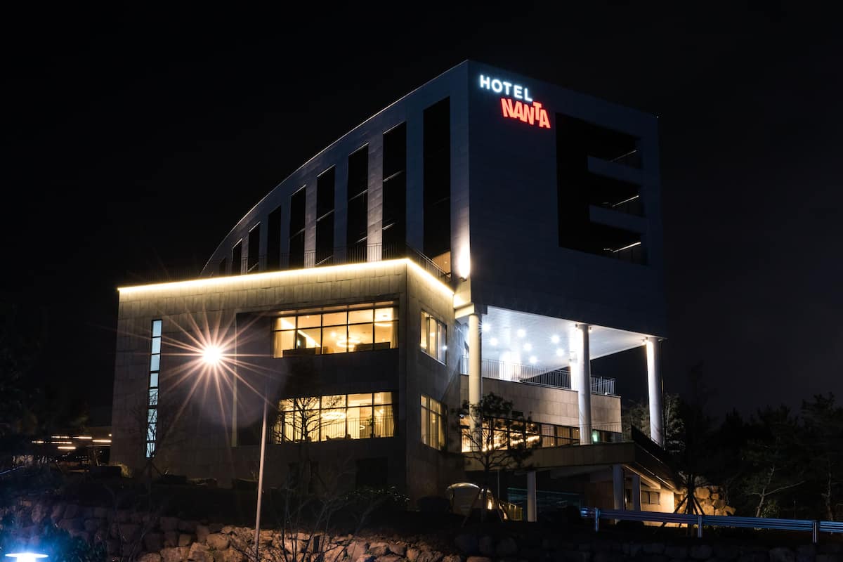 front of property – evening/night