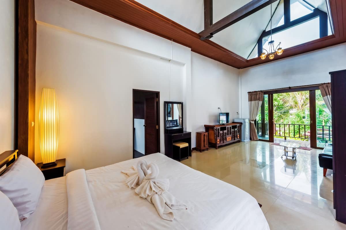 Junior-Suite, 1 Schlafzimmer, Gartenblick, zum Garten hin