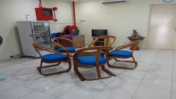 Sitteområde i lobbyen