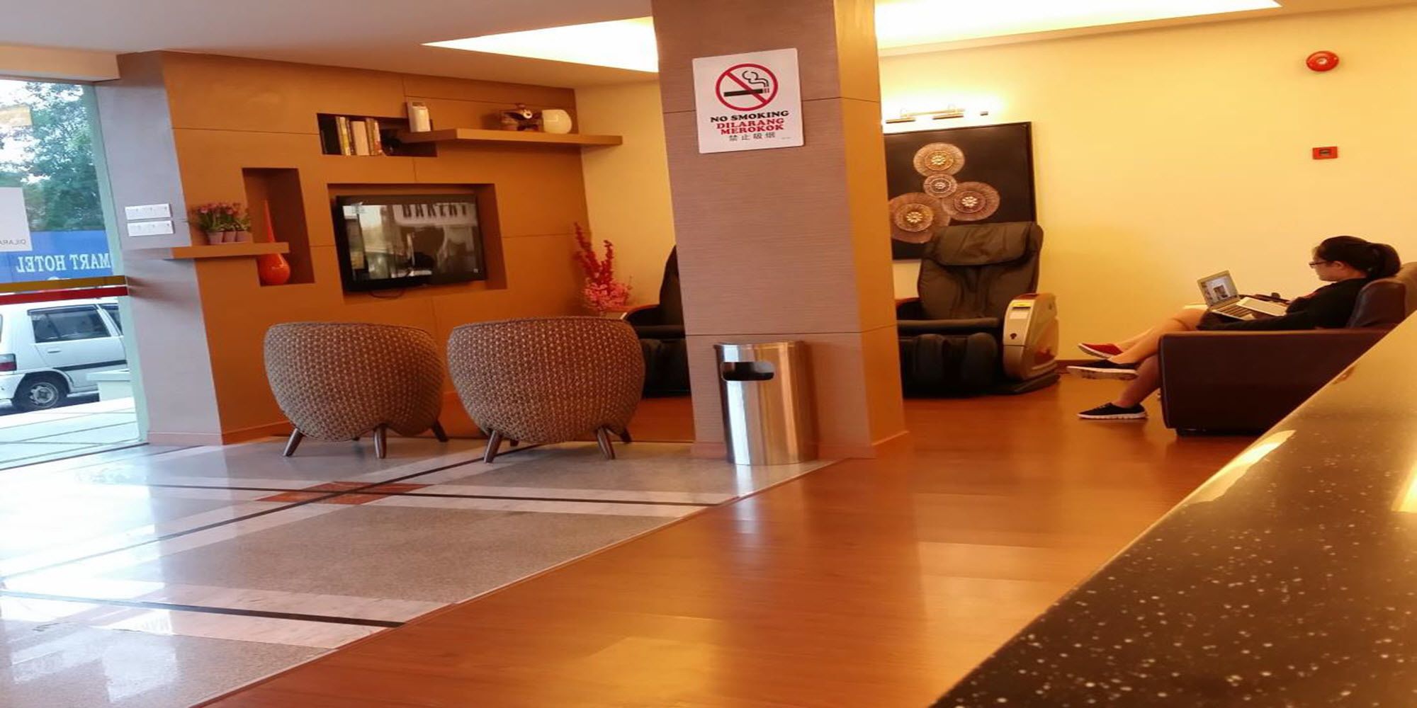 Sala de estar en el lobby