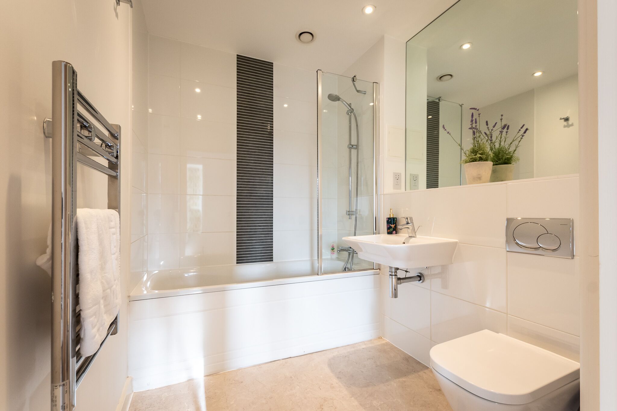 free toiletries, hair dryer, towels