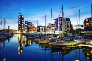 Stadsuitzicht vanuit accommodatie
