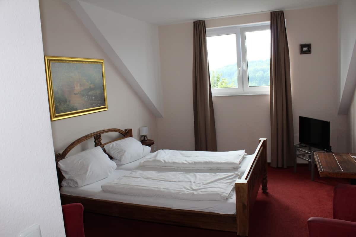Doppia Basic, 1 camera da letto, non fumatori, sul cortile | Minibar, una scrivania, culle/letti per bambini (gratuiti)