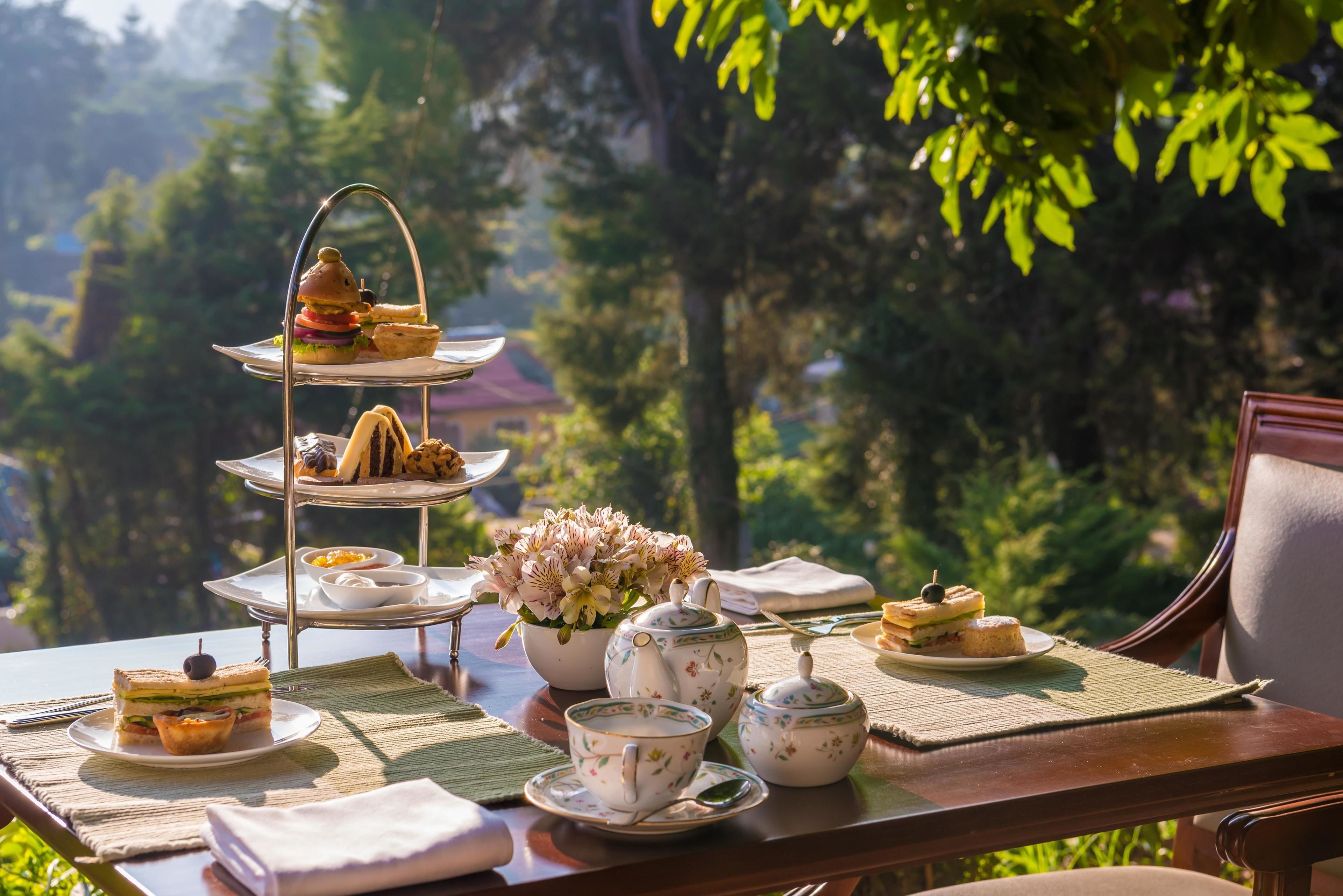 屋外ダイニングエリア