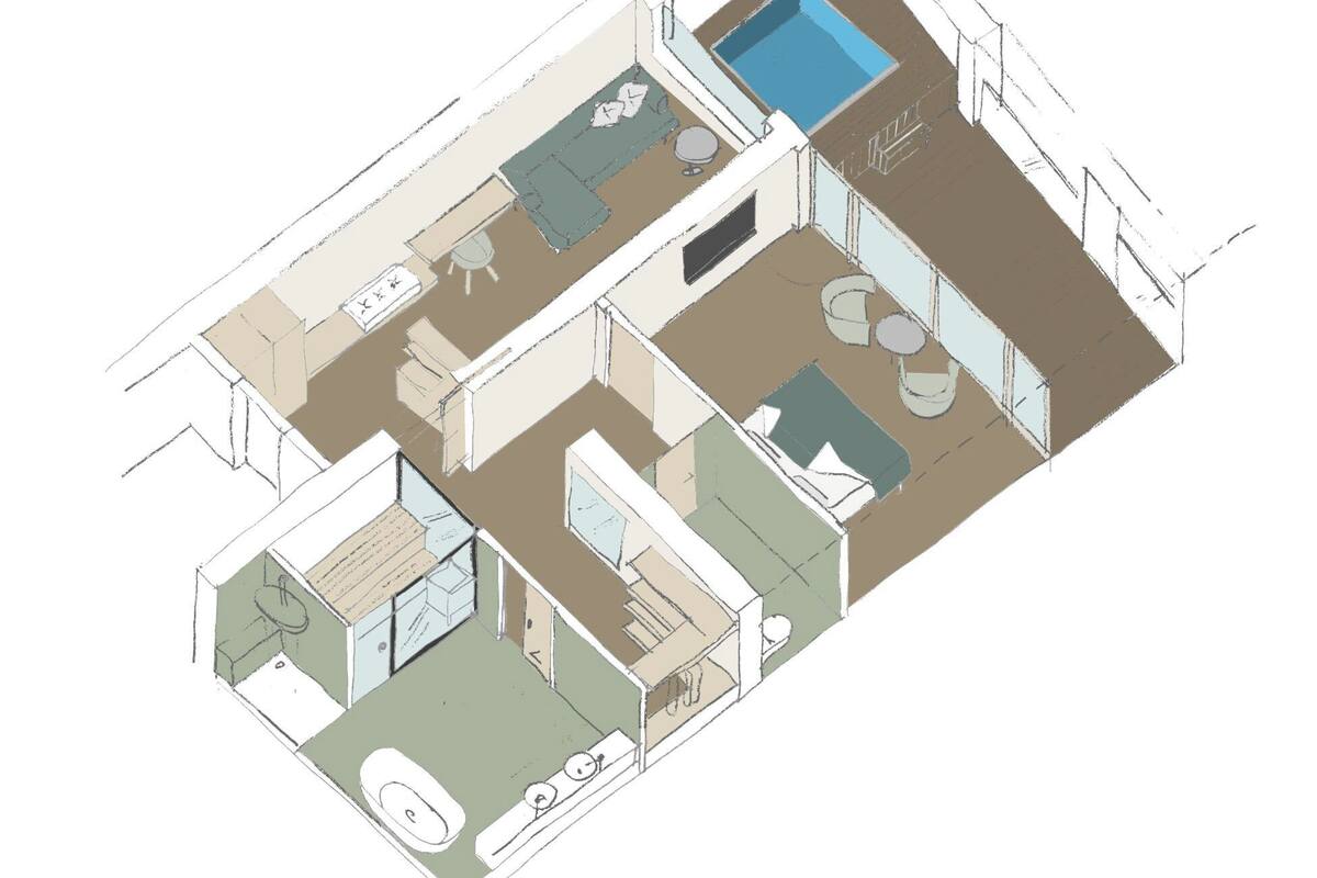 Suite Deluxe (Payer) | Coffres-forts dans les chambres, décoration personnalisée