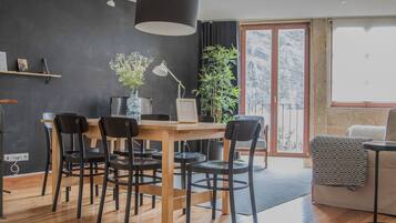 Apartment, 2 Bedrooms, Balcony | Living area | Flat-screen TV
