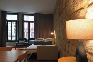 Superior Apartment, 1 Bedroom | Living area | Flat-screen TV