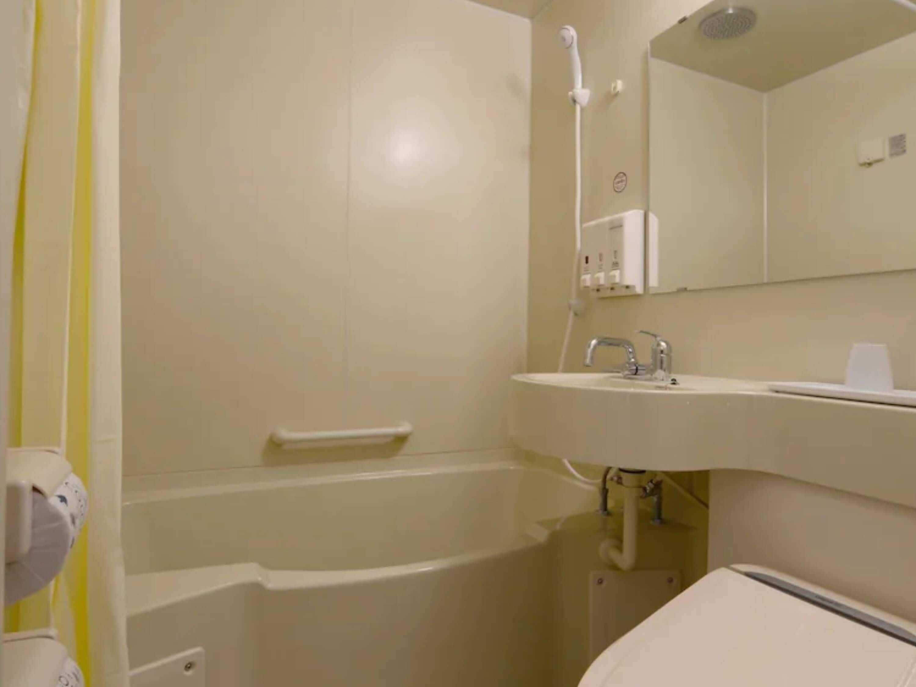 combined shower/bathtub, electronic bidet