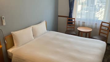 Desk, free WiFi, bed sheets