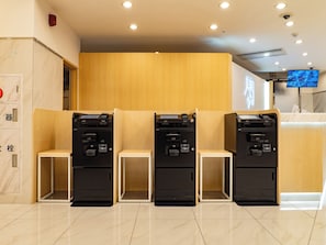 Check-in/check-out kiosk