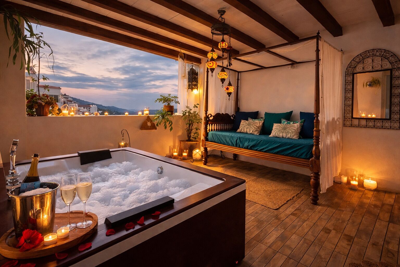 Tweepersoonskamer, terras | Terras