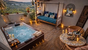 Double Room, Terrace | Jetted bathtub