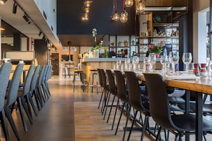 Serveert diner, internationale gerechten