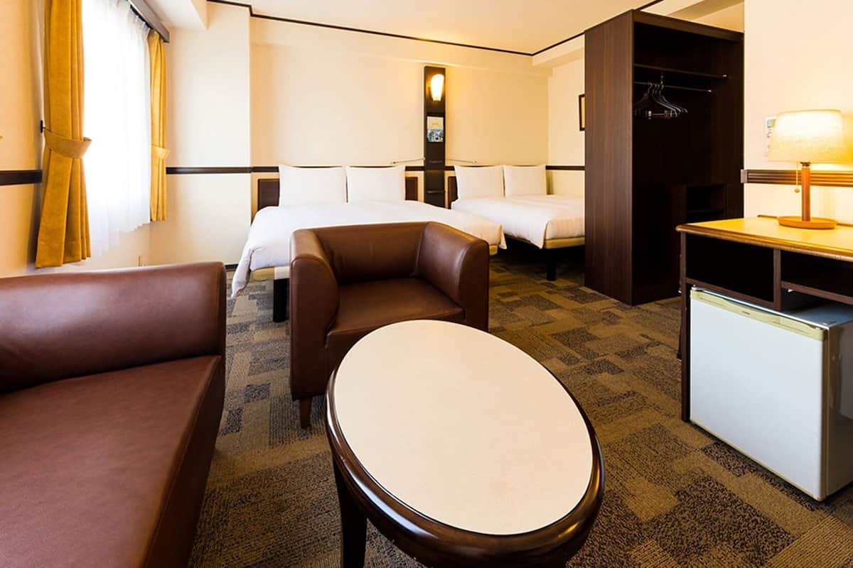 1 bedroom, desk, blackout curtains, iron/ironing board