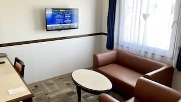 Deluxe-Zweibettzimmer, Nichtraucher | Schreibtisch, laptopgeeigneter Arbeitsplatz, kostenloses WLAN