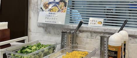 Free daily buffet breakfast