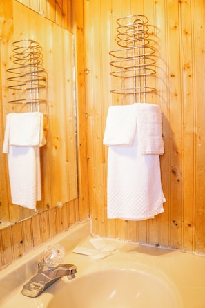 Free toiletries, hair dryer, towels