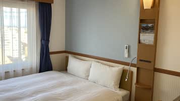 Desk, blackout curtains, iron/ironing board, free WiFi