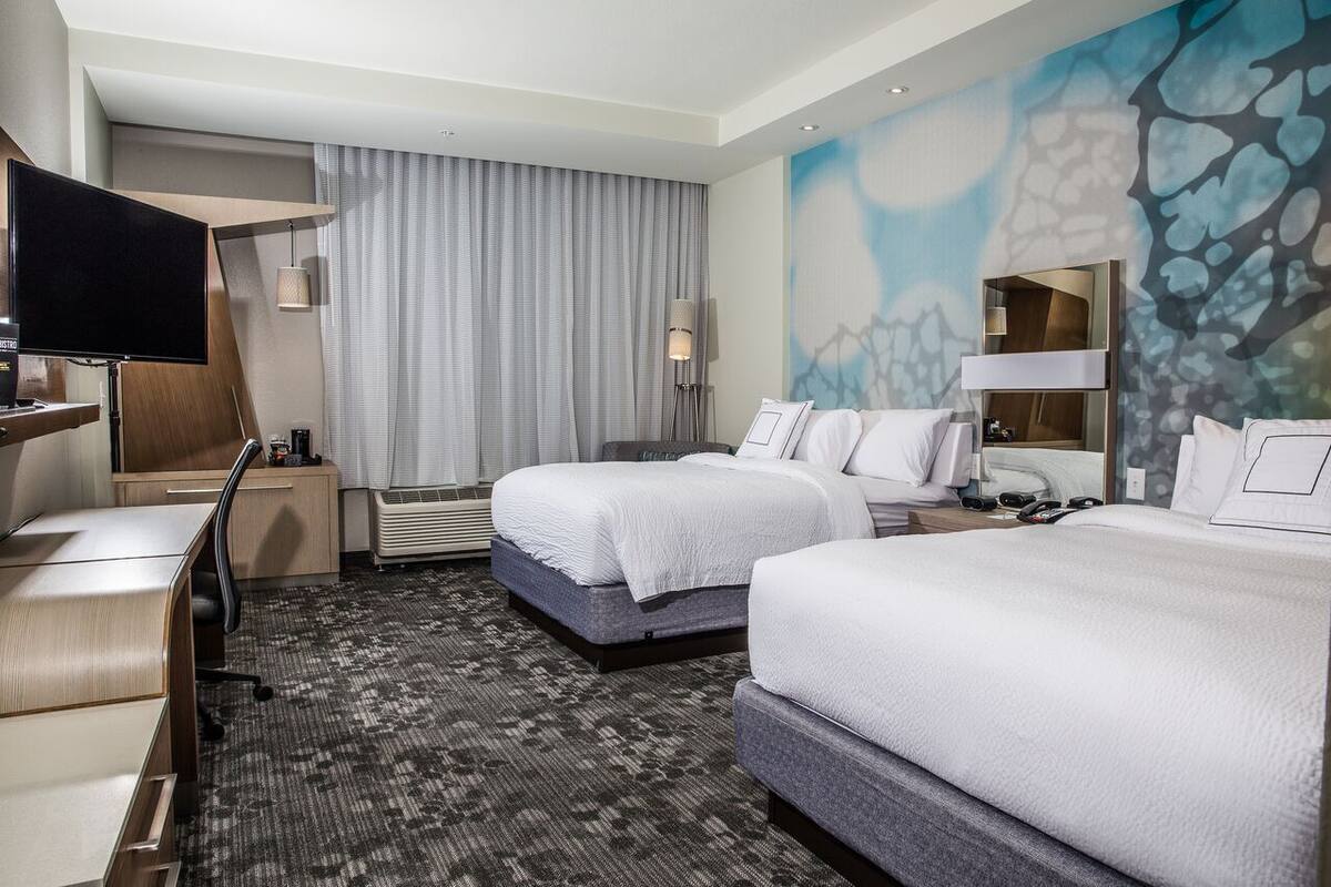 room, 2 queen beds | 1 bedroom, premium bedding, pillow-top beds, desk