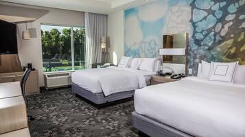 Room, 2 Queen Beds | Premium bedding, pillowtop beds, desk, iron/ironing board