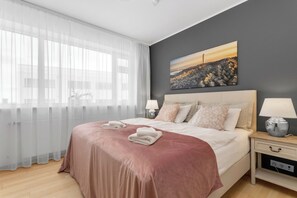 Apartment, 1 Bedroom, Balcony | 1 bedroom, premium bedding, blackout drapes, iron/ironing board - City Comfort Apartments (Reykjavik)