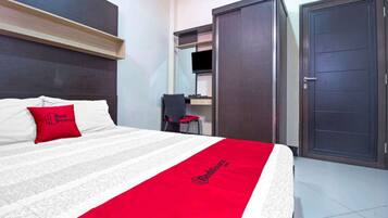 Tweepersoonskamer | Een bureau, verduisterende gordijnen, gratis wifi