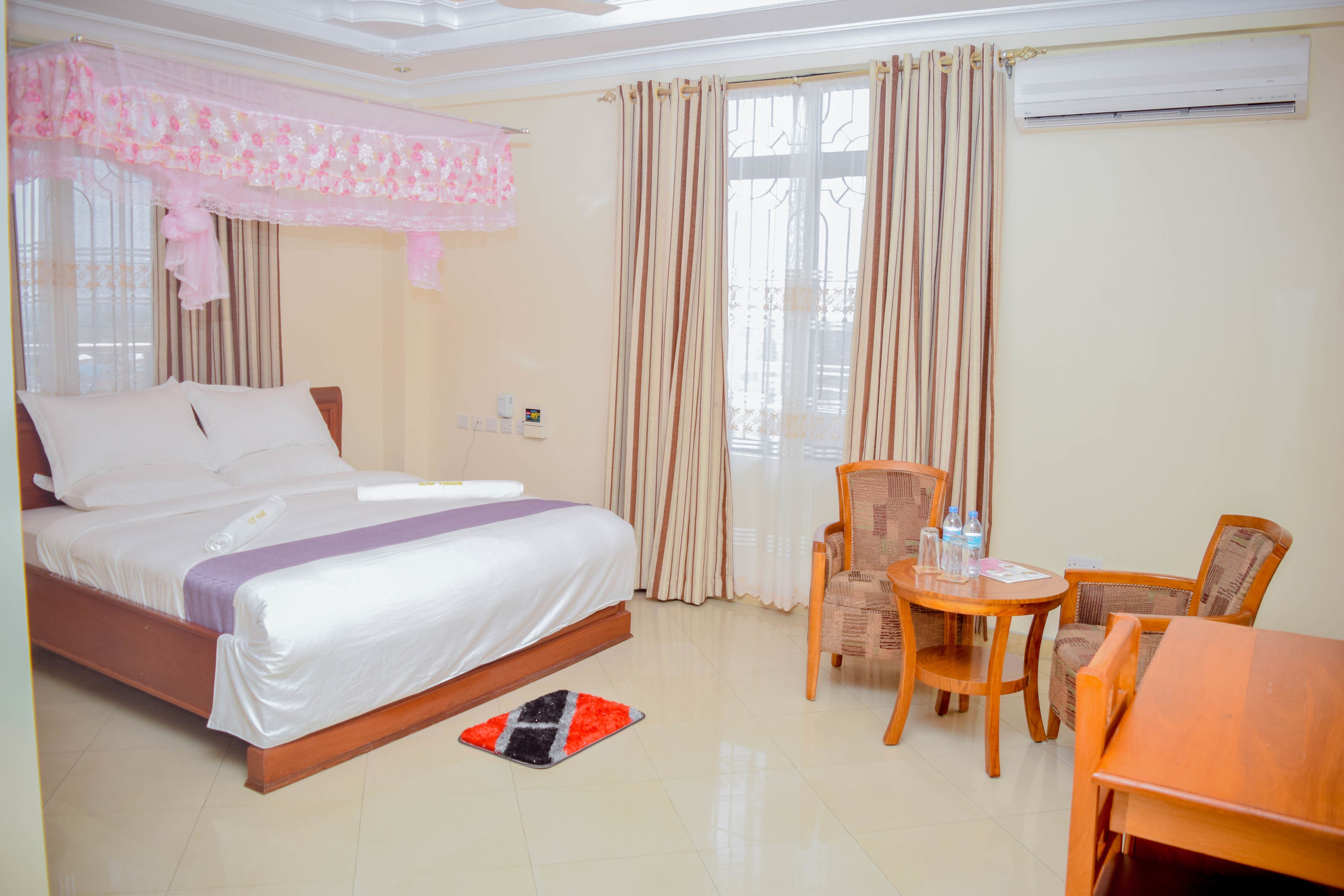 deluxe double room | hypo-allergenic bedding, down duvets, memory-foam beds, desk