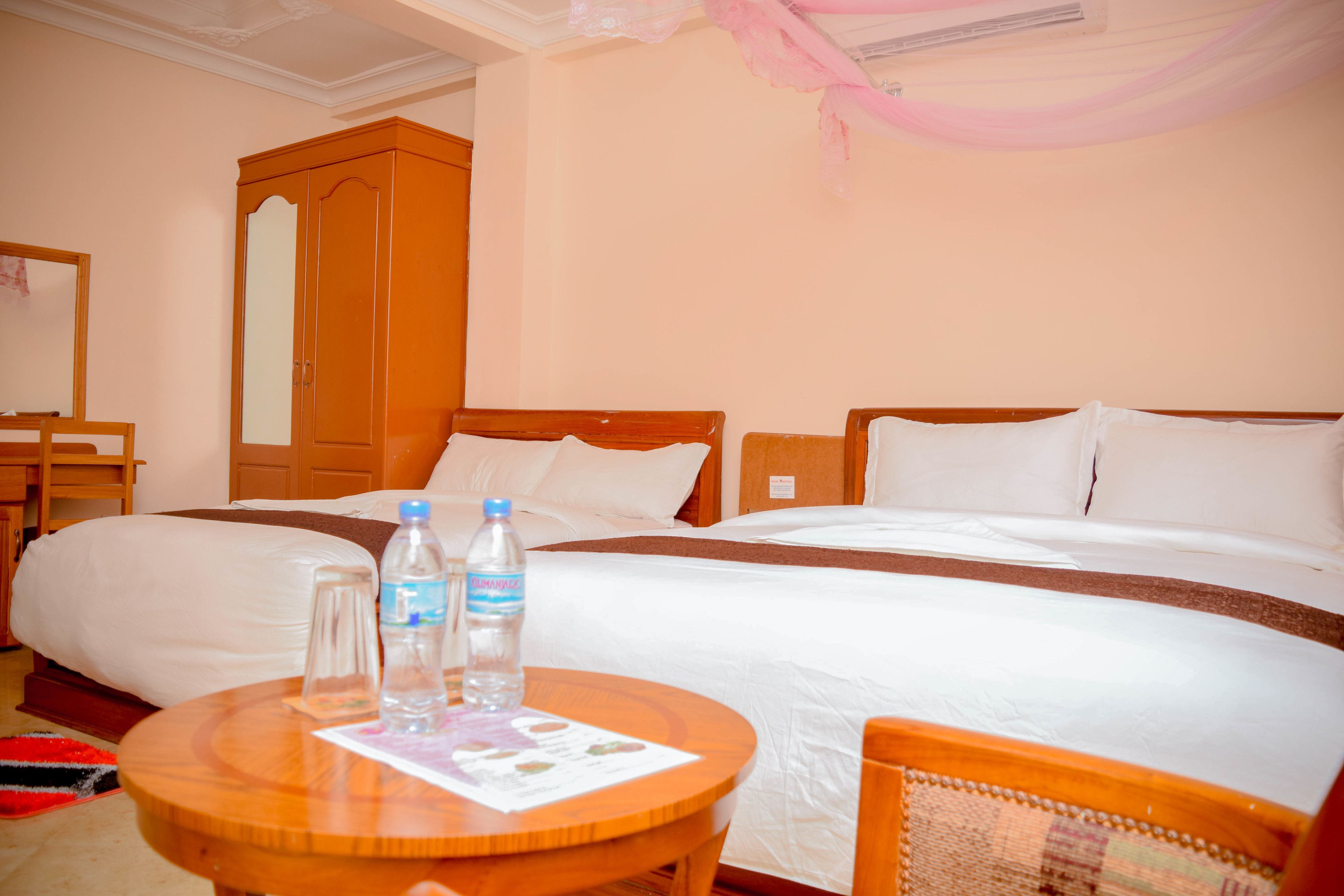 twin room | hypo-allergenic bedding, down duvets, memory-foam beds, desk