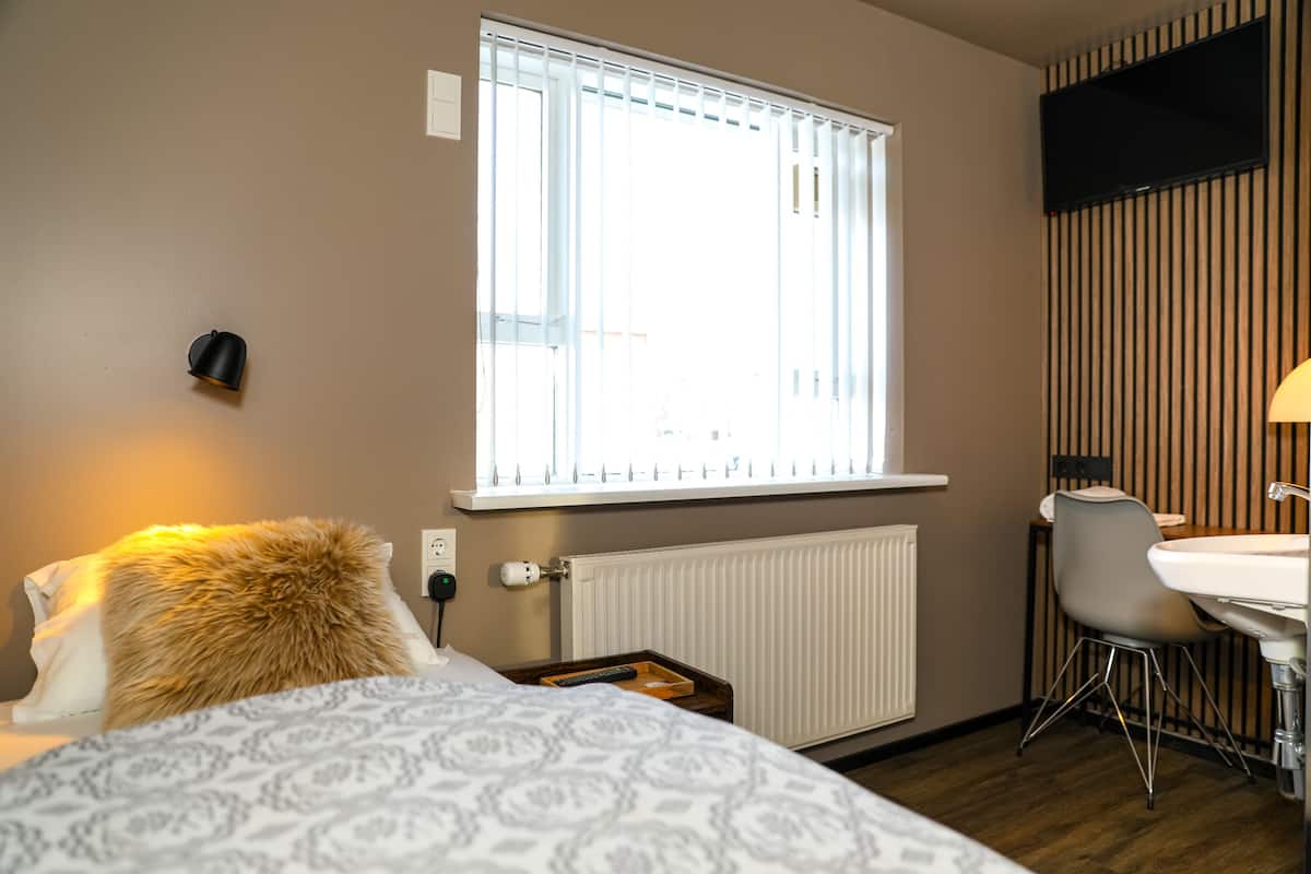 Habitación individual, baño compartido | Escritorio, espacio para trabajar con un portátil, wifi gratis