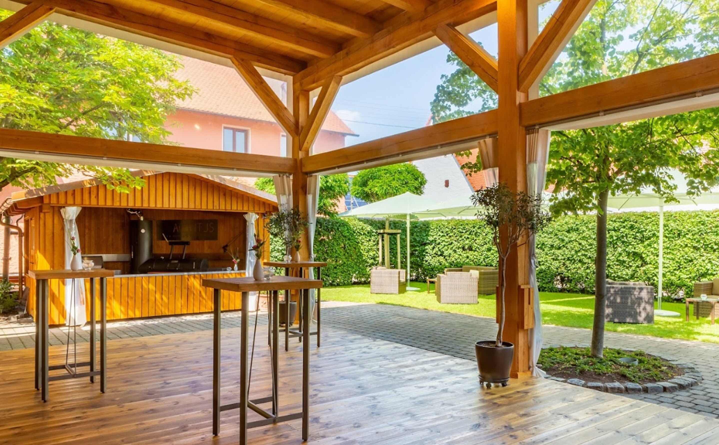 outdoor wedding area