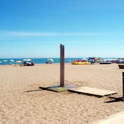 On the beach