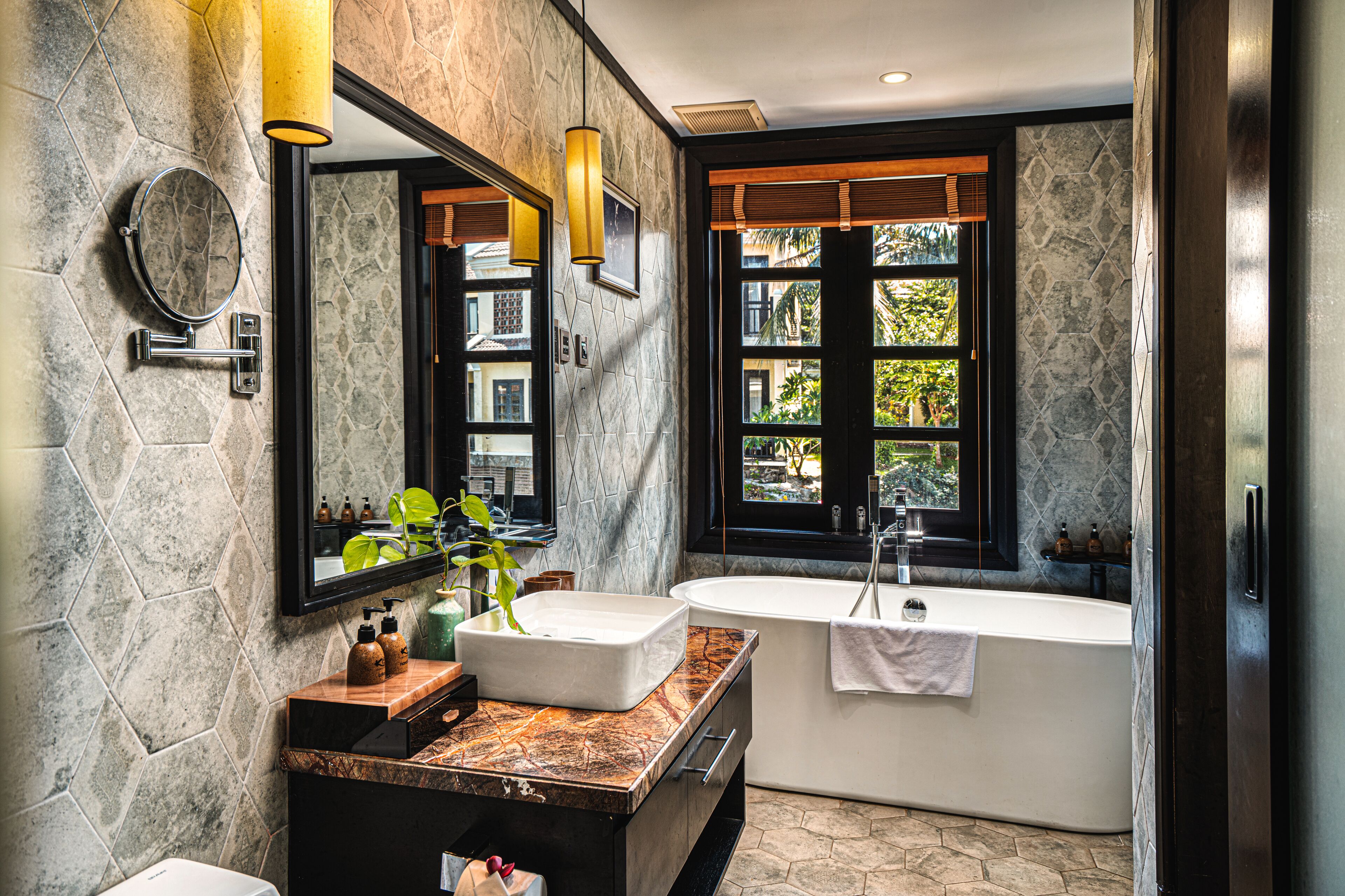 bungalow, lagoon view | 4 bedrooms, minibar, in-room safe, desk