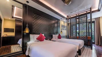 Bungalow, quang cảnh vườn | 4 phòng ngủ, minibar, két bảo mật tại phòng, bàn