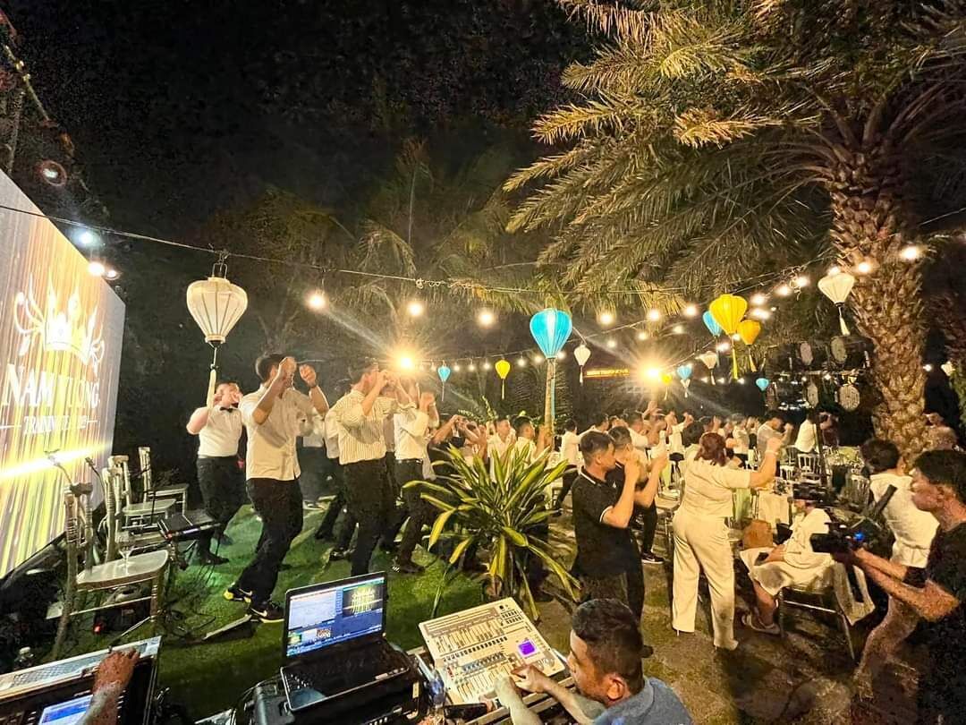 outdoor wedding area