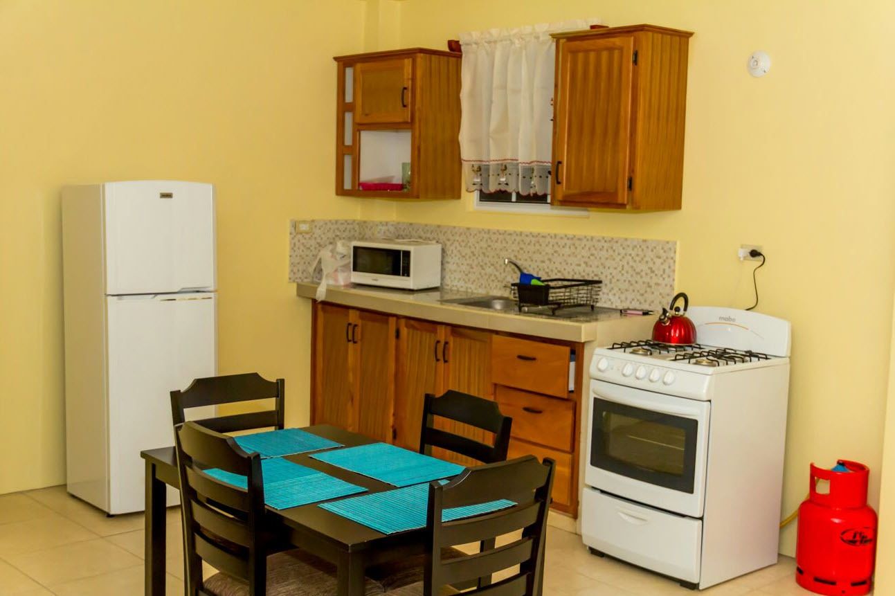 Apartemen Keluarga, 2 kamar tidur, 2 kamar mandi, lantai dasar (Star Fish Suite) | Dapur pribadi | Lemari es, microwave, oven, dan kompor
