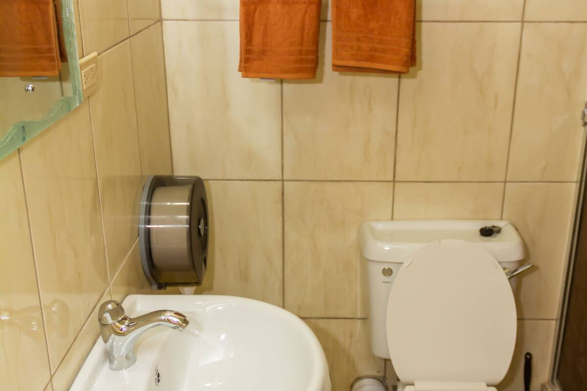 Comfort Apartment, 1 Bedroom (Nylon Pool Suite) | Bathroom | Shower, rainfall showerhead, towels