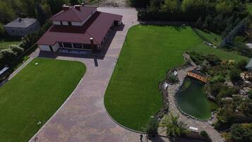 Blick von der Unterkunft