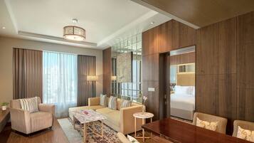 In-room safe, desk, laptop workspace, blackout drapes