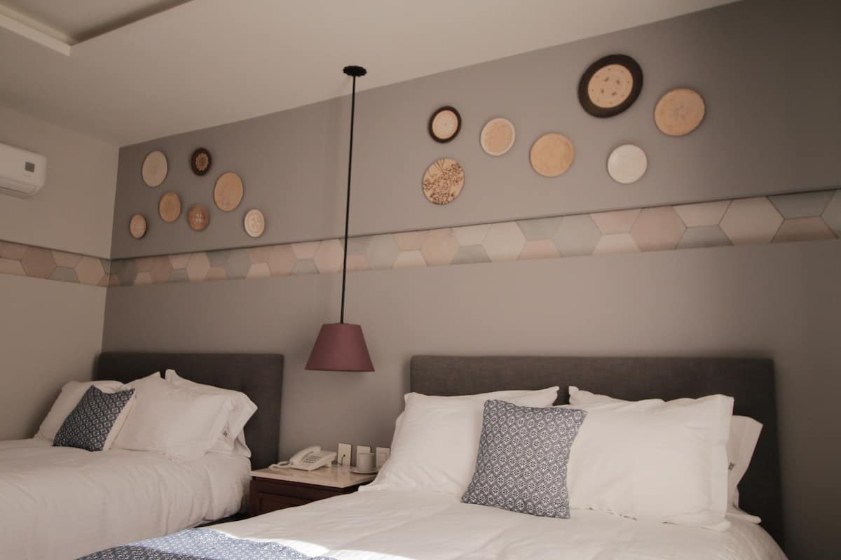 Junior Double Room, 2 Double Beds | 1 bedroom, in-room safe, soundproofing, iron/ironing board