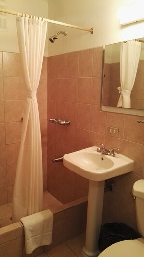 Shared Dormitory | Bathroom | Shower, free toiletries, hair dryer, towels