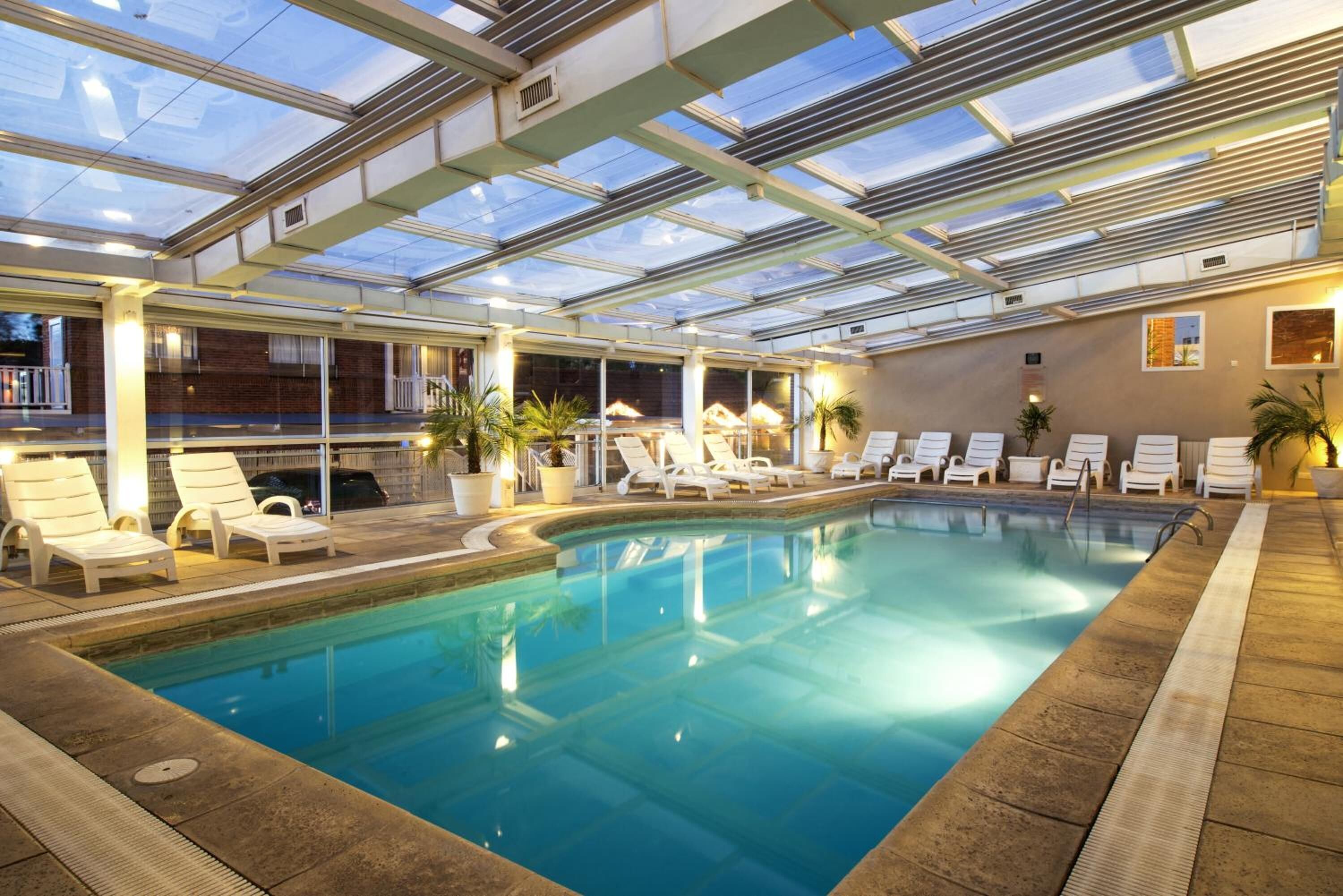 Indoor pool, outdoor pool