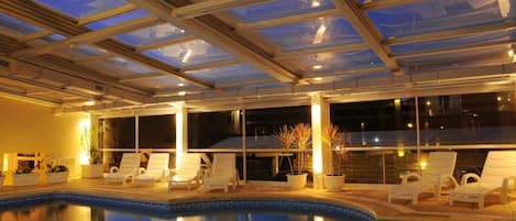 Indoor pool, outdoor pool