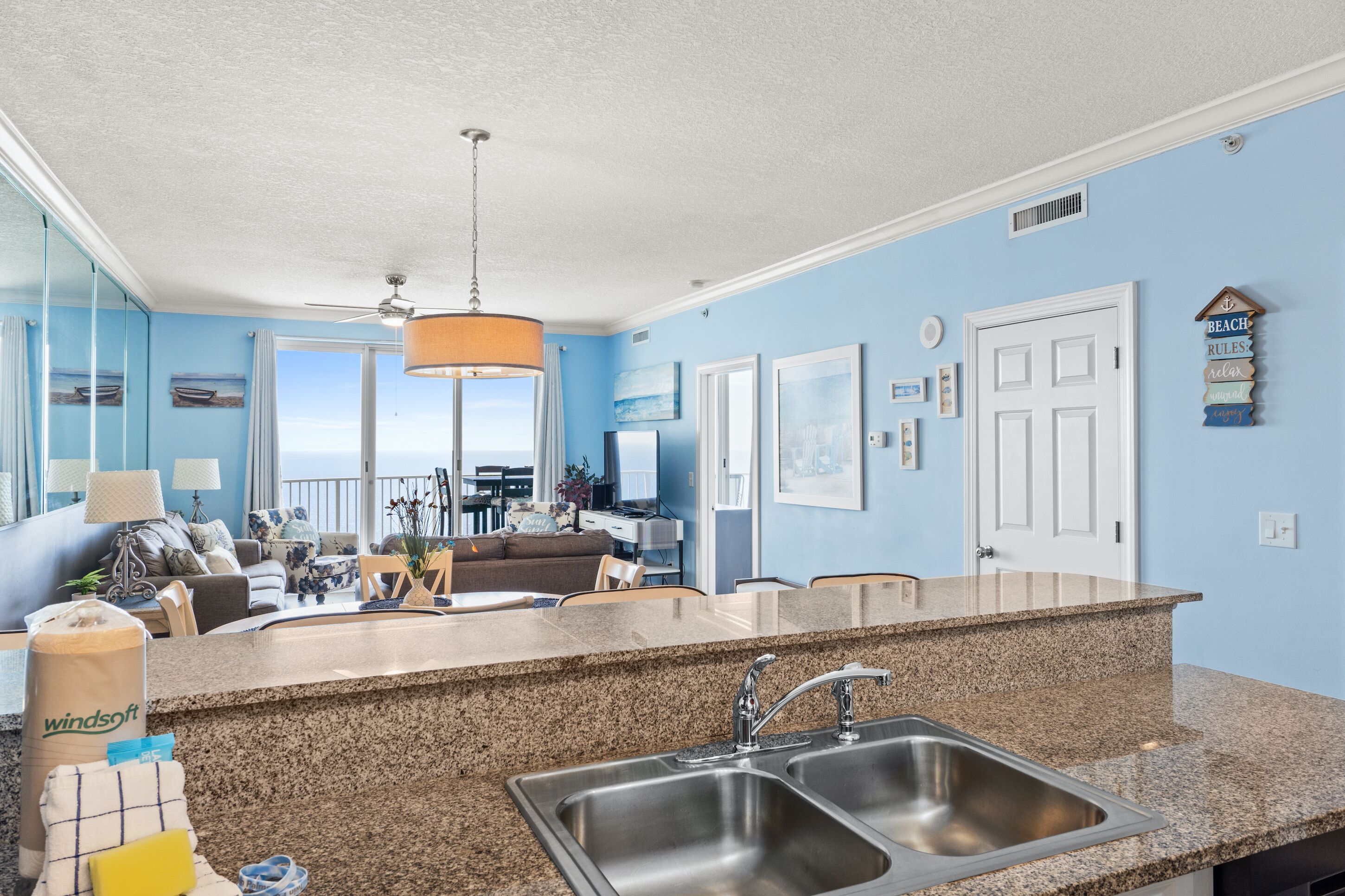 Condo, 2 Bedrooms, Ocean View (1904) | Private kitchen | Full-sized fridge, microwave, oven, stovetop