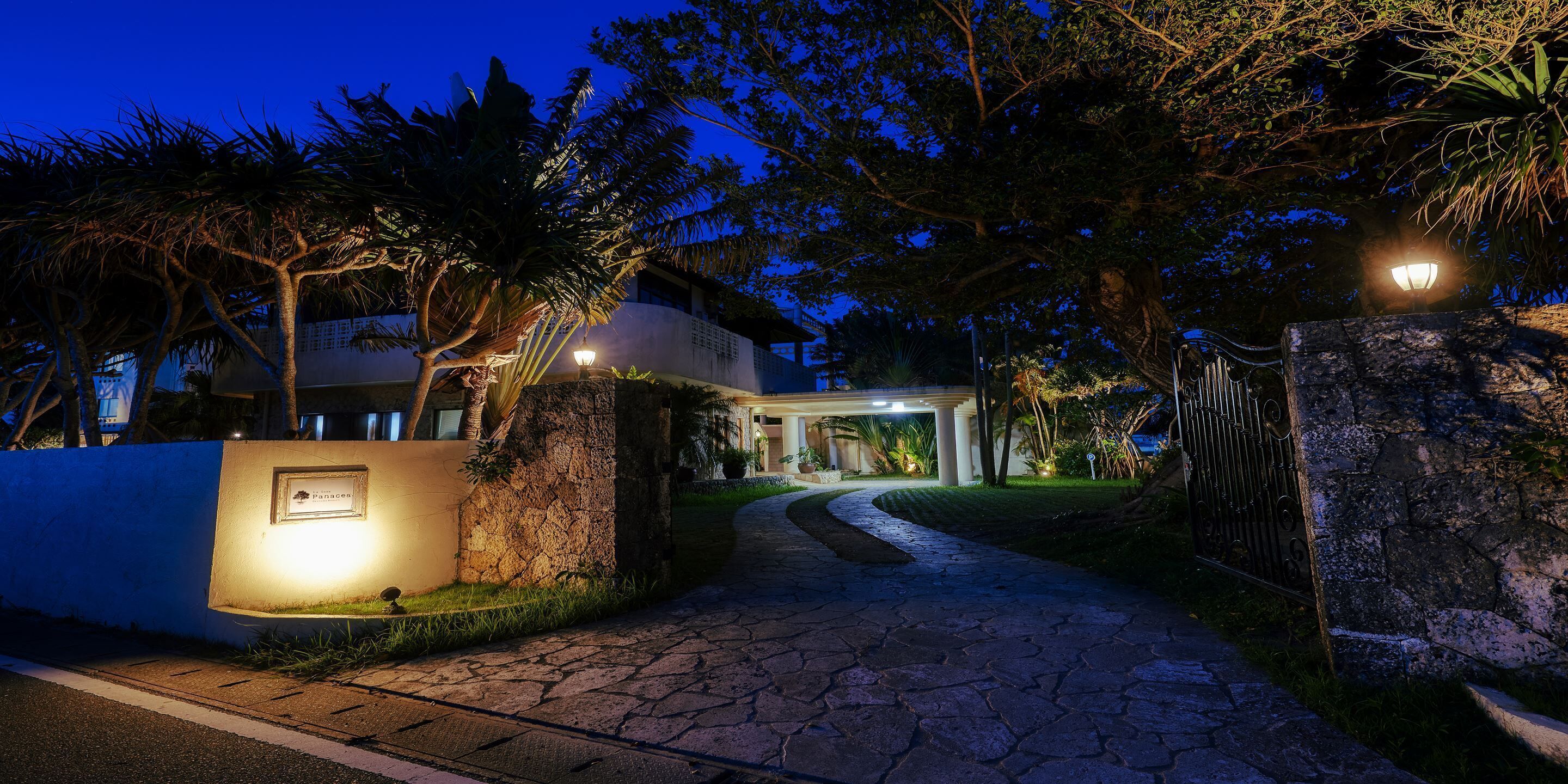 front of property – evening/night