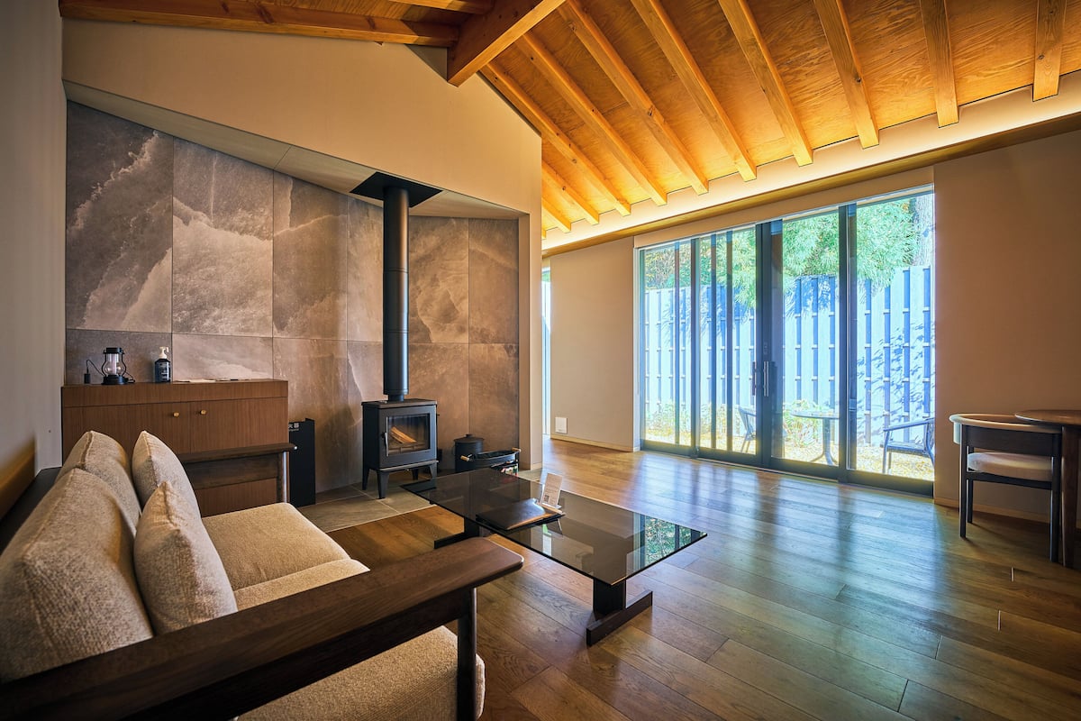 Villa, ikke-røyk (Private onsen,courtyard, Ibuki, 3Beds) | 1 soverom, sengetøy av topp kvalitet, dundyner og memory foam-senger